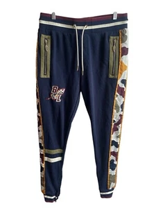 Blac Leaf Forward Progress Pants Jogger Sz Medium Blue & Mixed Camo Zip Pockets - Picture 1 of 11