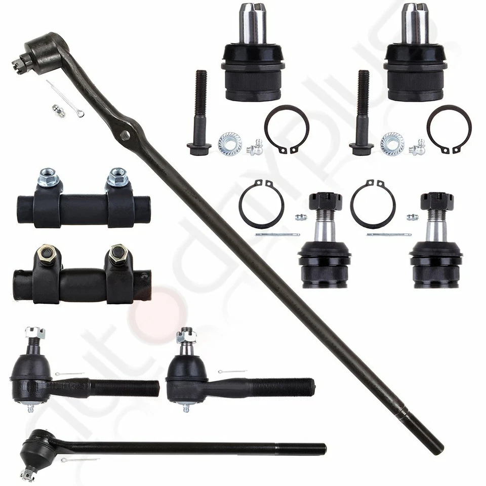 10Pcs Suspension Tie Rod End Adjusting Sleeve Kit For 1987-1996 Ford F-150 RWD Foto 1 de 4