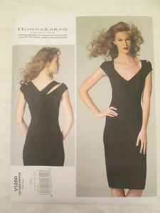 Vogue 1280 Donna Karan American Designer Dress Pattern 4-12 Bias Pullover Uncut - Picture 1 of 2