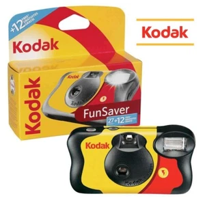 Vintage Vibes! Kodak FunSaver Disposable Film Camera (New & Sealed) + FREE 12 Ex - Picture 1 of 5