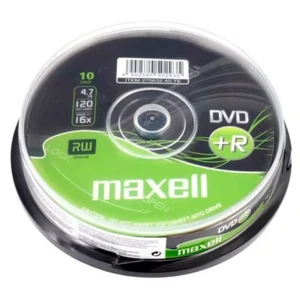 Maxell DVD+R Recordable Blank DVD+R Discs Media 4.7GB 120MINS 16x (10 Pack) - Picture 1 of 1