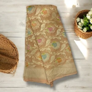 khaddi Georgette pure silk saree premium luxury collection - Picture 1 of 8