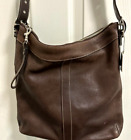 Coach  K28-9188 Leather Duffle Chocolate Brown Convertible Crossbody Bag