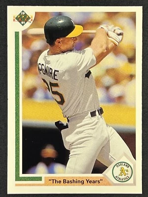 Mark McGwire #656 1991 Upper Deck Oakland Athletics - Image 1 of 2