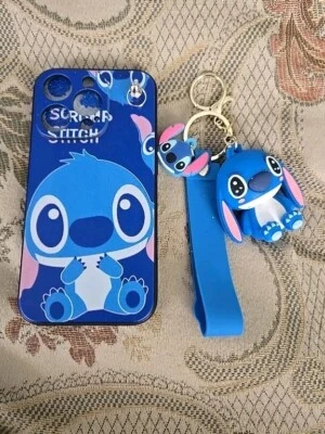 Stitch Iphone 14 Pro Cover And Key Chain - Image 1 of 4