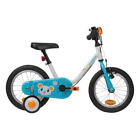 Kid Bike Bicycle Arctic 100 14 Inch Wheels with Stabilisers Cycling BTWIN