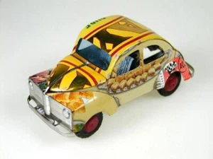 Renault 4CV cortes en crema = 12 cm - 25% reducido modelo de chapa coche de chapa - Imagen 1 de 2