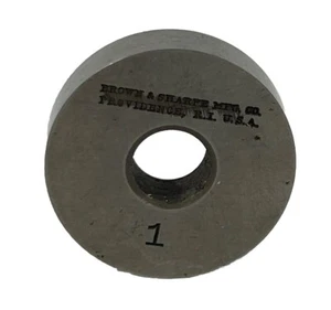 Vintage Brown & Sharpe 1" Round Disc Micrometer Standard Setting Circular Gauge - Picture 1 of 10
