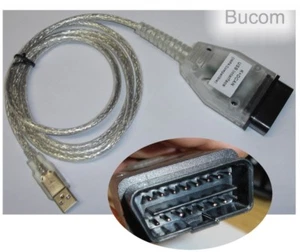 USB Diagnostic Interface Cable F.BMW Inpa Ediabas Eobd USB K+Dcan OBD2 OTG Carly - Picture 1 of 2