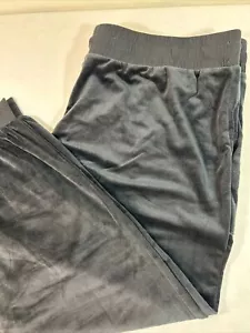 Pantalones de chándal recortados de terciopelo negro Anybody XL - Imagen 1 de 5