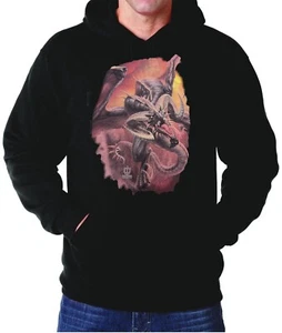 Hoodie Roaring Dragon Hooded Sweatshirt - Picture 1 of 1