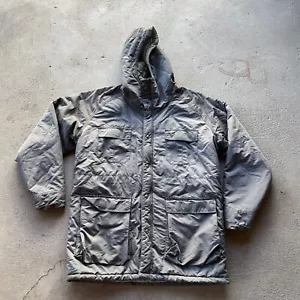 LL Bean Jacket Mens Large Gray Baxter State Parka Coat Zip Up Outdoor Vintage - Picture 1 of 8