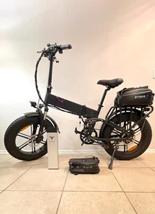 ENGWE 750W Upgrade Folding Electric Bicycle for Adults + 1 Extra Battery - Picture 1 of 6
