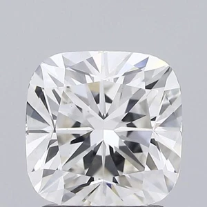 2 CT Square Cushion Cut Lab Grown Diamond For Engagement Ring - Picture 1 of 4