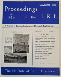 Proceedings of the IRE November 1954 ~ TV Booster Antennas - Bild 1 von 12