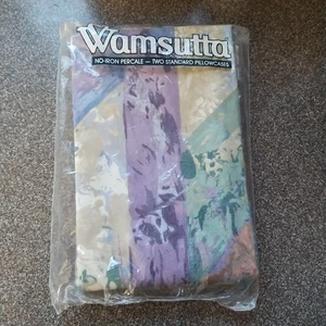 NWT Vintage Wamsutta Two Standard Cotton Blend Pillowcases - Picture 1 of 3
