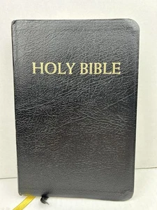 Holy Bible Catholic Companion Edition NAB Fireside Black Bonded Leather 2004-05 - Picture 1 of 24