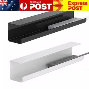 AU* Under Desk Cable Shelf Flame Retardant Metal Cable Tray Basket for Home Offi - Bild 1 von 18