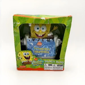 Vintage 2003 Spongebob Square Pants Shower Novelty AM/FM Radio New in Box  - Picture 1 of 6