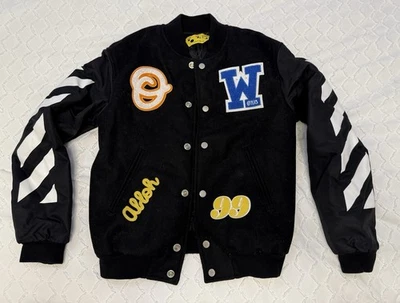 Chaqueta de bombardero con parche con logotipo para niños Off-White, talla 12 Foto 1 de 4