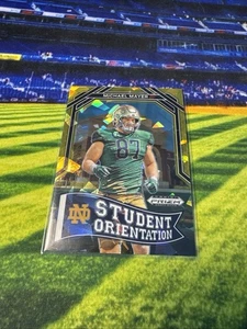 Michael Mayer 2023 Prizm Draft Picks Student Orientation #SO-17 Gold Ice Prizm - Picture 1 of 2