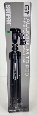 Sunpak - PlatinumPlus Ultra 6000PG 61" Tripod - Black - Image 1 of 4