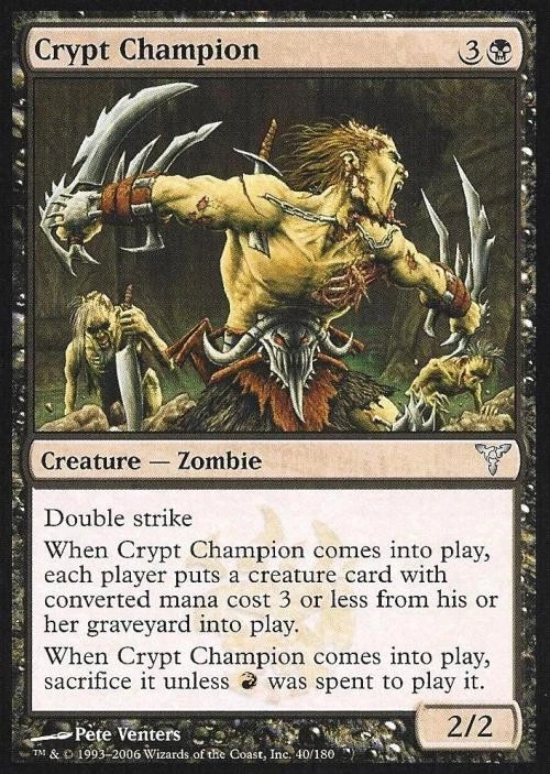 Crypt Champion -Foil Medium Play MTG Dissension - Image 1 of 1