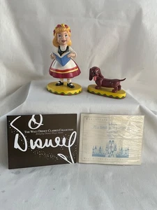 Walt Disney WDCC It’s A Small World Germany "Guten Tag!" (Good Day) & Dachshund - Picture 1 of 17