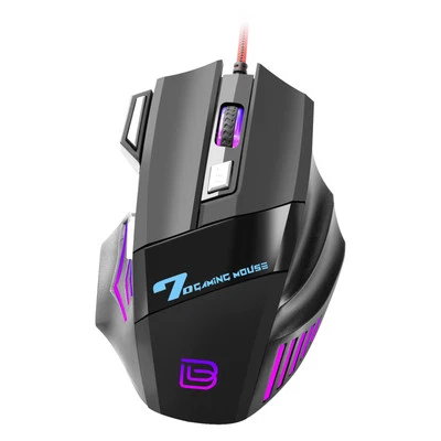 Anpassbare Gaming Maus mit 7 programmierbaren Tasten und ergonomischem Design - Bild 1 von 4