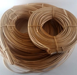 Basket Flat Oval Reed 1/4" Coil Lot Basketmaker 2.5 Coils 2.7 lbs Weaving - Picture 1 of 4