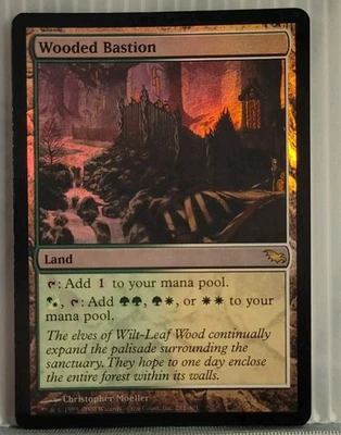 Mtg WOODED BASTION FOIL LP Shadowmoor 281/301 -Argo- - Image 1 of 2