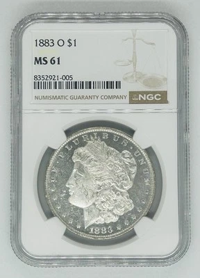 1883-O Morgan Silver $1 Dollar Coin NGC MS 61 (DMPL/Proof Like) - Image 1 of 2