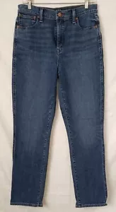 J Crew Womens Jeans 28 Blue Classic Vintage High Rise Straight Dark Denim - Picture 1 of 6