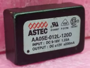Astec AA05E-012L-120D DC-DC Wandler Eingang 9-18V 1,23A Ausgang +-12V +-230mA - Bild 1 von 1