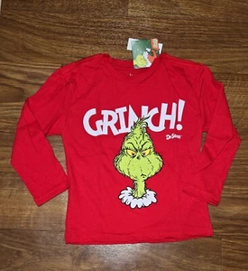 Boys Dr Seuss Grinch Holiday Graphic T-Shirt 2T-5T NEW - Picture 1 of 2