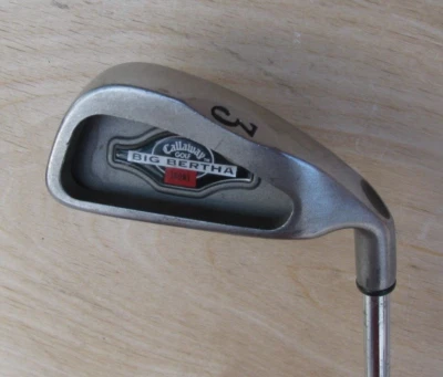 NICE CALLAWAY BIG BERTHA 3 IRON ONLY 21 LOFT UNIFLEX STEEL SHAFT GOLF CLUB 1996 - Image 1 of 4