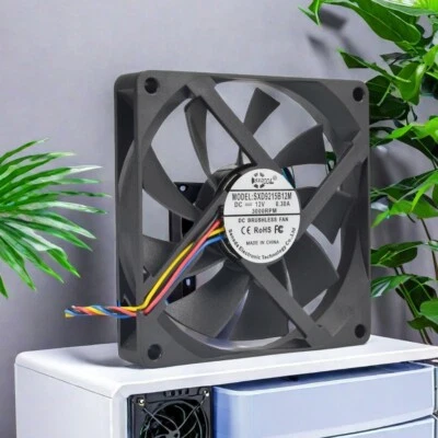 Ultra-Thin Silent DC Brushless Cooling Fan 92x92x15mm with PWM Ball Bearing Fan - Image 1 of 4