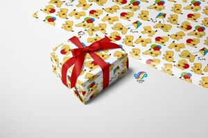 Wrapping Paper Gift Present Wrap Birthday Spot The Dog Book Kids Baby Childrens - Picture 1 of 1
