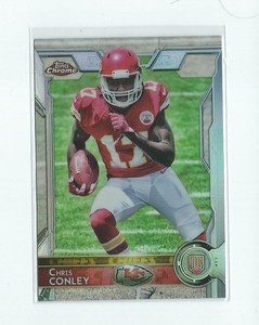 2015 Topps Chrome Refractor #159 Chris Conley Rookie Chiefs