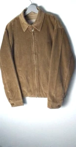 Vintage Thomas Burberry TB Corduroy Bomber Jacket Coat Cotton Men's Brown Size M - Picture 1 of 4