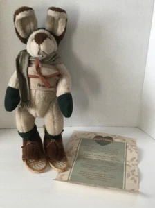 Raquetas de nieve conejo Heidi liebre de colección Hillary Helen Applause peluche 18" certificado de autenticidad - Imagen 1 de 4