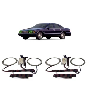 Bright Green Angel Eye Headlight Halo kit for Chevrolet Caprice 91-96 - Foto 1 di 3
