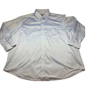 CLUB ROOM Men's Long Sleeve Big & Tall Button Down Shirt Blue Size 19/34-35 - Picture 1 of 4