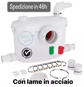 TRITURATORE MACERATORE WC SANITARIO LAVANDINO DOCCIA VASCA LAME tipo sanitrit - Foto 1 di 14