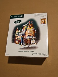 Department 56 North Pole Bjorn Turoc Rocking Horse Maker 56775 Retired 2004 - Picture 1 of 13