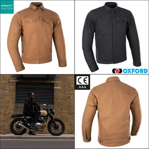 Oxford Heist Original Approved Track CE AAA Motorcycle Textile Jacket Black Tan - Picture 1 of 24