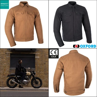 Oxford Heist Original Approved Track CE AAA Motorcycle Textile Jacket Black Tan - Image 1 of 4