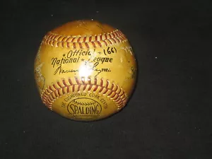 1963 NEW YORK METS TEAM (10) SIGNED AUTOGRAPHED ONL BASEBALL- JONES, SNIDER + - Picture 1 of 10