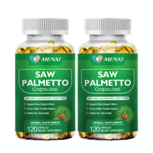 2x Saw Palmetto 500mg - Premium Prostate Health Support Supplement for Men - Picture 1 of 9