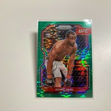 Geoff Neal 2021 Panini Prizm UFC Green Pulsar Refractor Card 20/25 #62